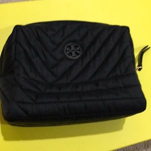 Authentic black Tory Burch makeup bag